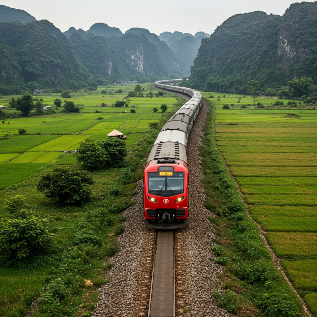 Hanoi to Haiphong train delta