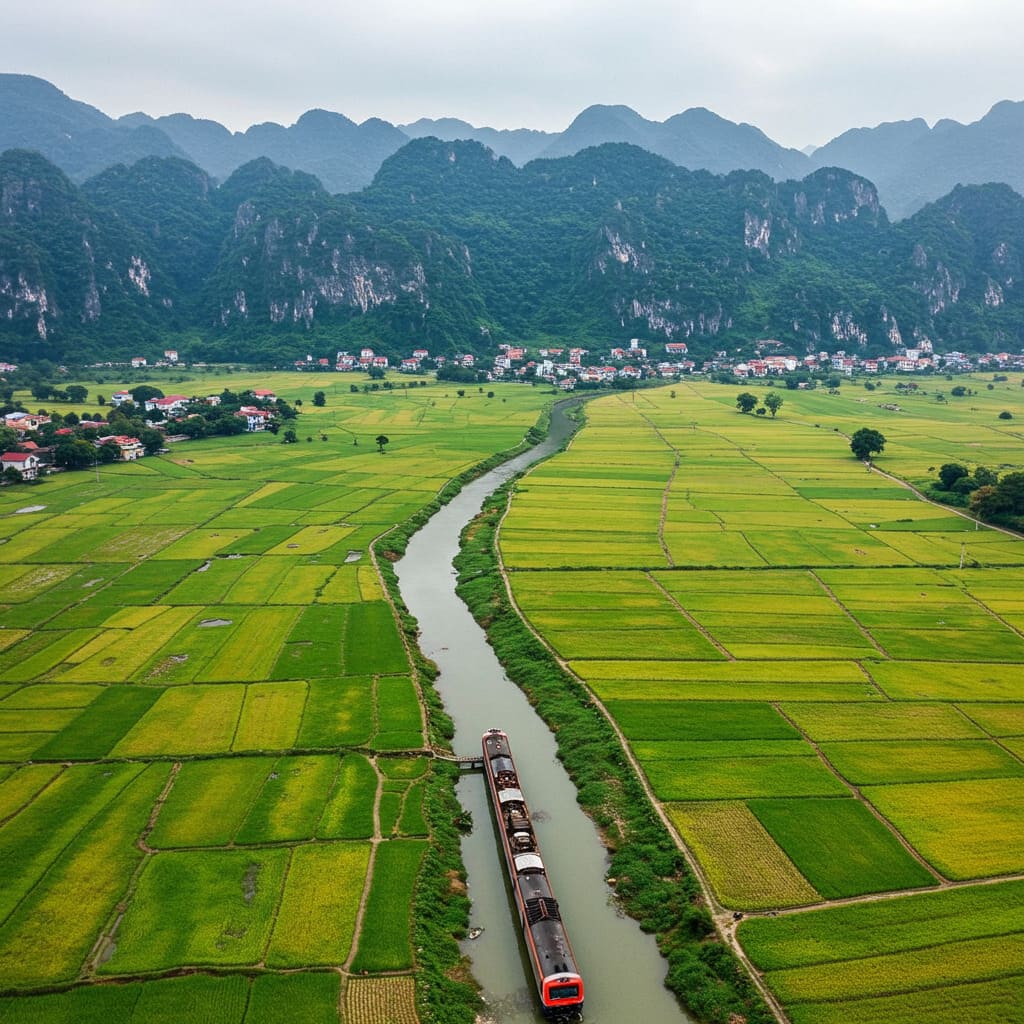 Hanoi to Dong Hoi train plains