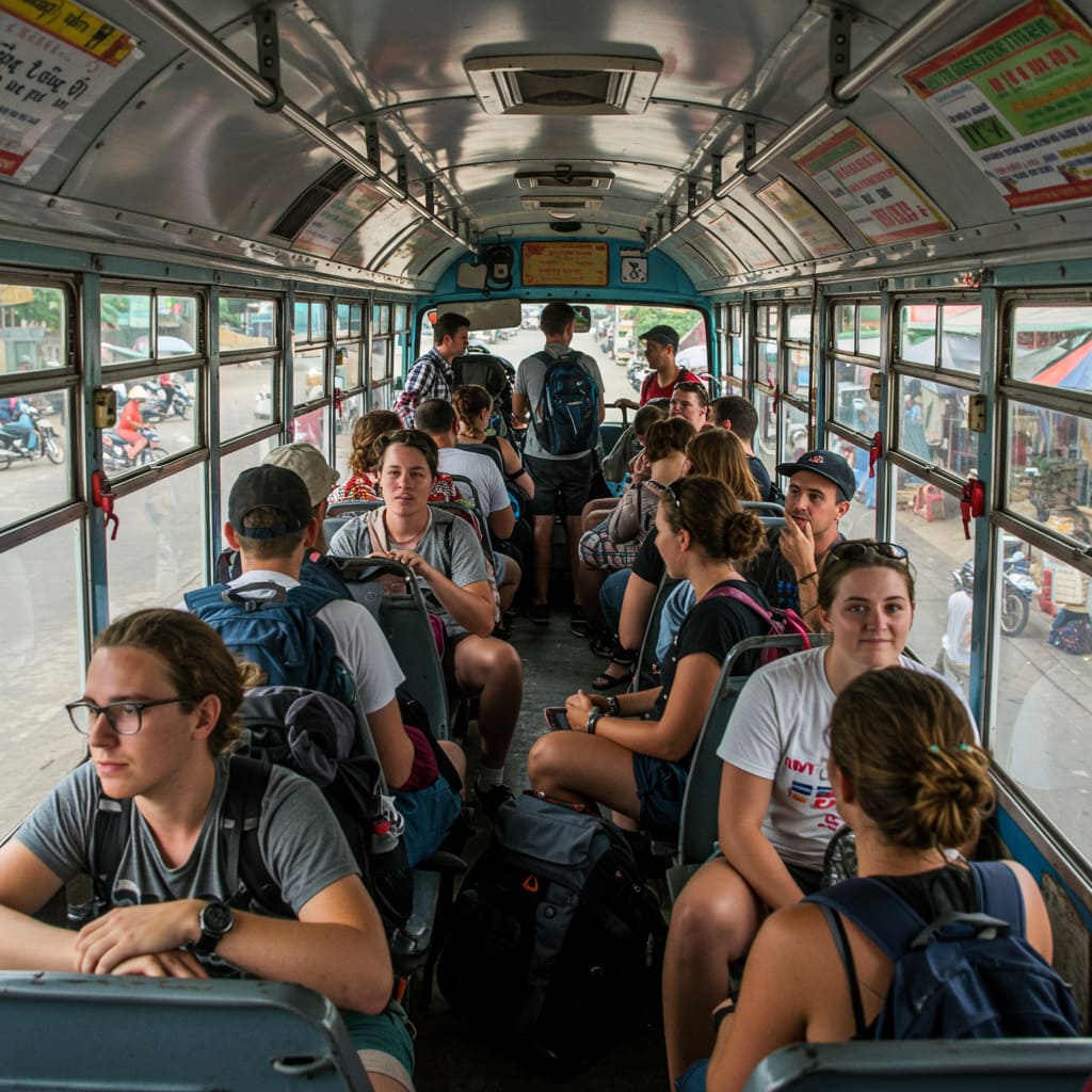 Da Nang public bus nomad - Nomads Traveling Vietnam on a Budget